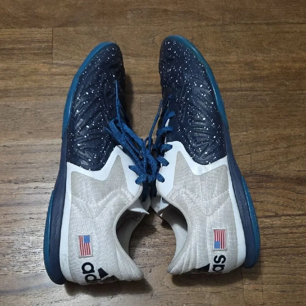 Adidas Men's Blue and‎ White Athletic Shoes